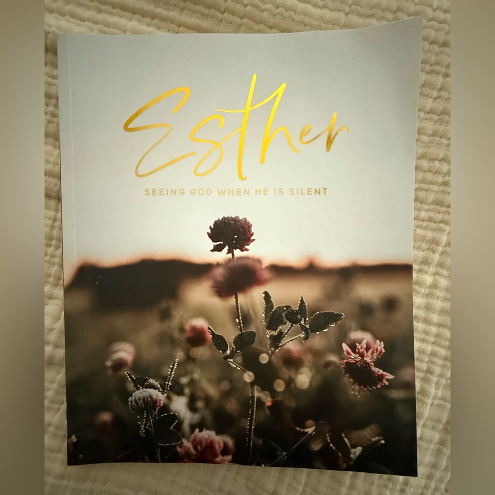 Esther Inspirational Book with Gold Lettering